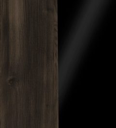 Дуб Мали/Стекло Black
