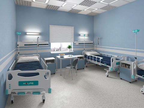 Механические медицинские кровати — в интерьере