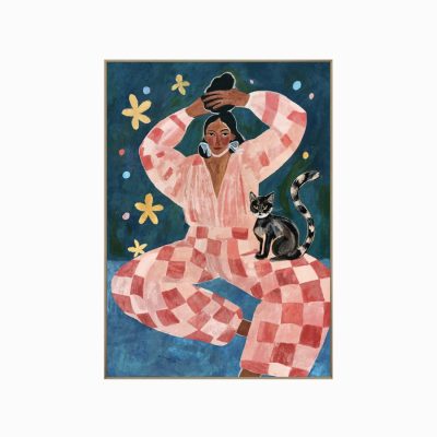 Постер Утро с котом 140x100