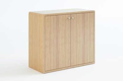 Шкаф низкий/белый дуб DAO Business