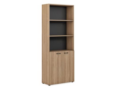 Шкаф для документов (низ малые фасады, верх открытый) 800х2050 EVOLUTION