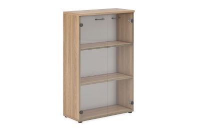 Шкаф средний со стеклянными фасадами ECOSTYLE