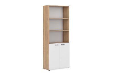 Шкаф для документов (низ малые фасады, верх открытый) ECOSTYLE