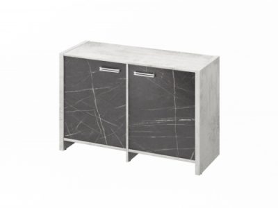 Тумба двухсекционная FI-12-02.G. Фурнитура INOX