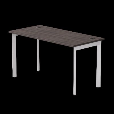 Стол прямой Everprof EVO (ЭВО) на металлокаркасе 1380х670х755 мм опоры 45гр Дуб Пасадена/Белый