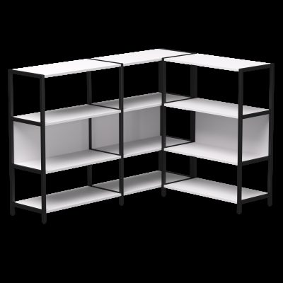 Набор стеллажных систем №14 Everprof EVO (ЭВО) 1635x1215x1120 Белый/Черный