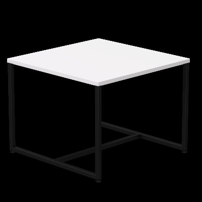 Стол журнальный Everprof EVO (ЭВО) 604х604х460 Белый/Черный