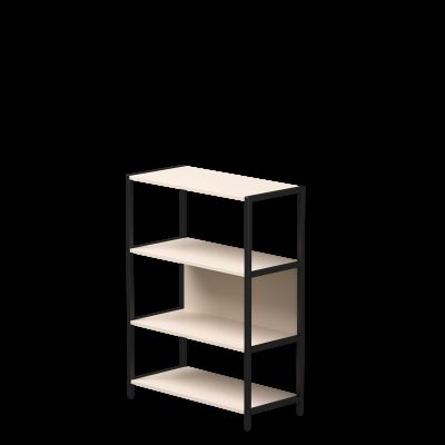 Стеллаж металлический средний Everprof EVO (ЭВО) 830х385x1120 Кашемир/Черный