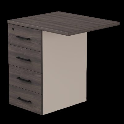 Тумба приставная Everprof EVO (ЭВО) с топом 710х600x755 Кашемир/Дуб Пасадена