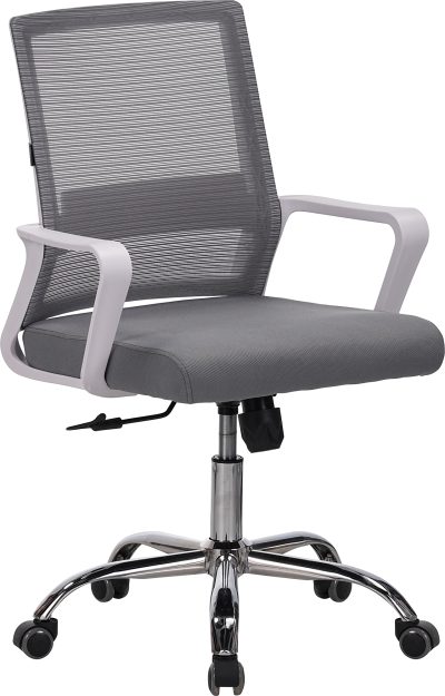 Кресло Everprof Simple White (Симпл Белый) Сетка Серый
