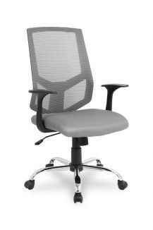 Кресло для персонала College HLC-1500/Grey, хром, ткань/сетка, цвет серый
