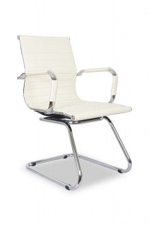 Кресло College CLG-620 LXH-C Beige хром, кожа PU, цвет бежевый