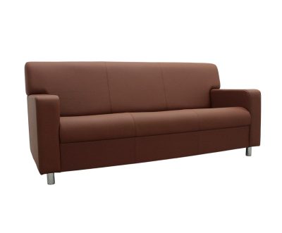 Диван офисный Клерк 3 тройной, коричневый Ecotex 3012