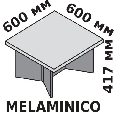 Маленький кофейный столик 60x60 см (покрытие меламин)