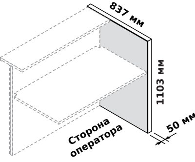 Завершающая правая опора стойки ресепшн