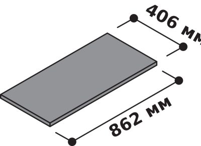 Дополнительная полка для шкафа 40.6x86.2 см