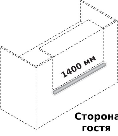 LED-подсветка для полки прямого модуля 1400 мм