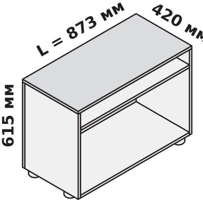 Шкаф 873 мм