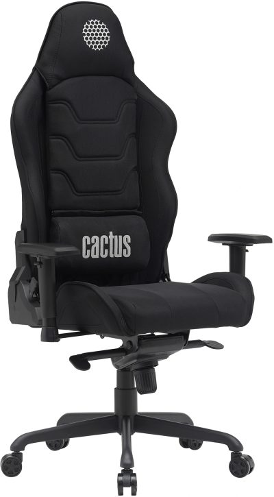 Кресло Cactus CS-CHR-MC04 черный крестов. сталь пластик черный