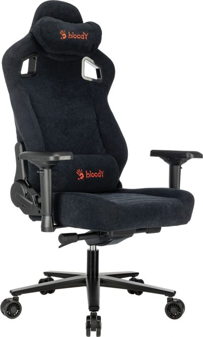 Кресло игровое A4Tech Bloody GC-660 черный Formula 999 искусственная замша с подголов. крестов. металл