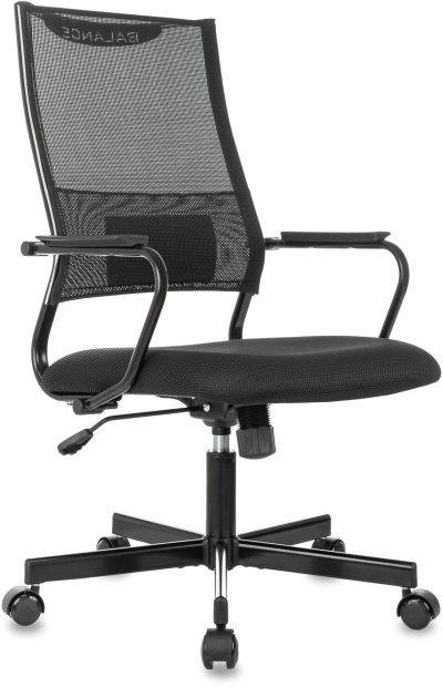 Кресло руководителя Бюрократ CH Balance черный TW SQU BL TW-11 сетка/ткань крестов. металл черный