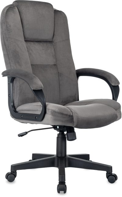 Кресло руководителя Бюрократ CH-800 Fabric темно-серый крестов. пластик