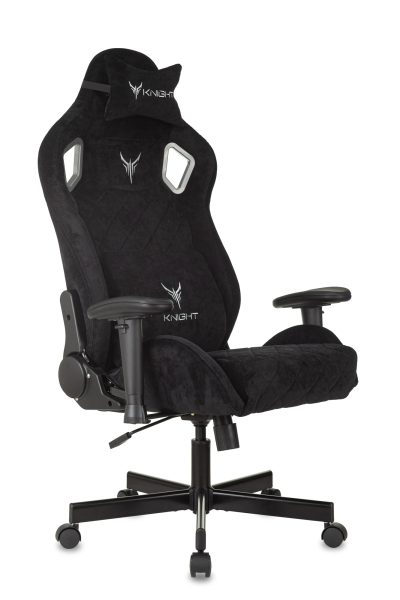 Кресло игровое Knight Outrider LTD черный Light-20 с подголов. крестов. металл