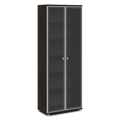 Шкаф со стеклом V-611 в алюминиевом профиле (820х440х2195) Vasanta