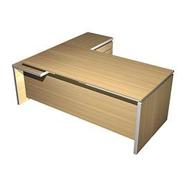 Стол руководителя с брифинг приставкой боковой правой 200x180x76