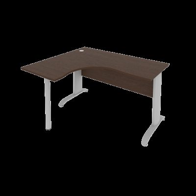 Стол криволинейный письменный левый на металлокаркасе (1400х1200х755) Riva