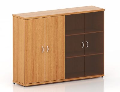 КЭ56 Шкаф низкий (КЭ19*2+КЭ31+КЭ23*2+КЭ36*2+ФС03*2) (1704*424*1274) Эталон