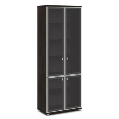 Шкаф со стеклом V-612 в алюминиевом профиле (820х440х2195) Vasanta