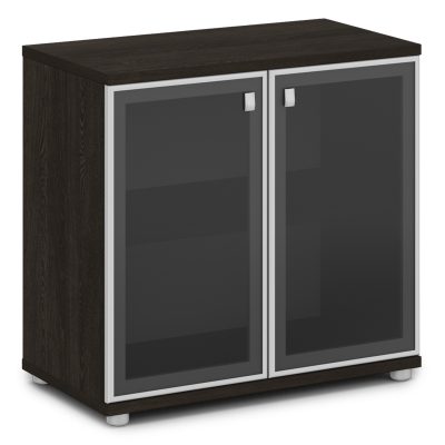 Шкаф со стеклом в алюминиевом профиле (820х440х785) Vasanta