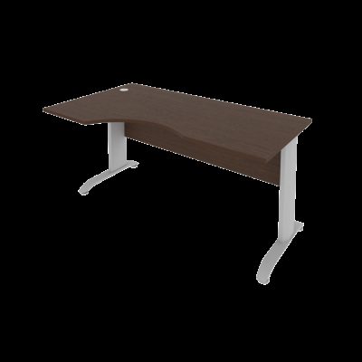 Стол криволинейный письменный левый на металлокаркасе (1600х900х755) Riva