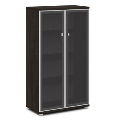 Шкаф со стеклом V-665 в алюминиевом профиле (820х440х1490) Vasanta