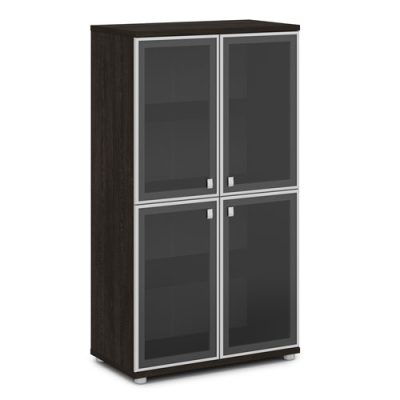 Шкаф со стеклом в алюминиевом профиле (820х440х1490) Vasanta