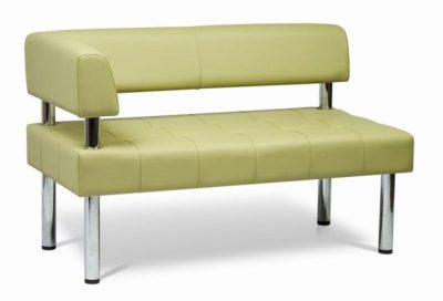Секция двухместная Bu2-1R с правым подлокотником (1220х630х780) Мягкая мебель Бизнес из коллекции MBK