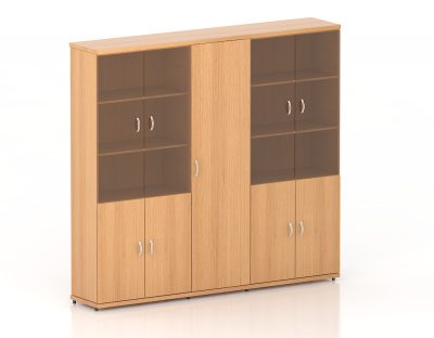 КЭ75 Шкаф высокий (КЭ17*2+КЭ24+КЭ30+КЭ22*4+КЭ36*4+ФС03*4) (2254*424*2066) Эталон