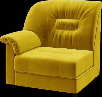 Премьер. Модуль 1-местный правый. Newtone Yellow.