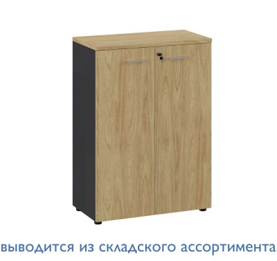 Шкаф средний 21 ГИКОРИ/ГРАФИТ FLEX