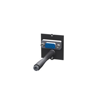 Рамка VGA+мини стерео Jack3,5 ЧЕРНЫЙ