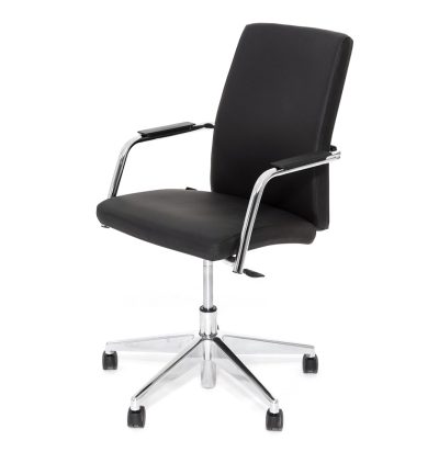ВЕЛ_СИТ/WELL_SEAT Кресло на крестовине ЧЕРНЫЙ/ХРОМ