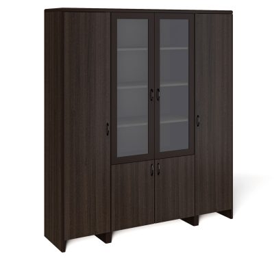 ВУД/WOOD Шкаф д/бумаг , 185х211 ОРЕХ АМЕРИКАНСКИЙ