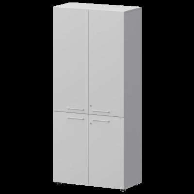 Шкаф высокий закрытый Кортез СМШ58.28F.38V(Б) Белый