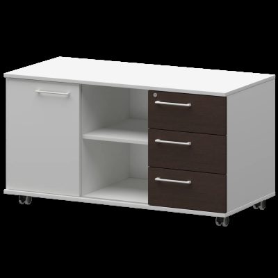 Креденция правая Кортез KZT-62R Дуб венге/Белый