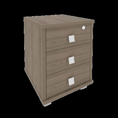Стайл Тумба подкатная 3 ящ. с фолдингом Л.ТМ-3F Вяз Благородный 420*450*563