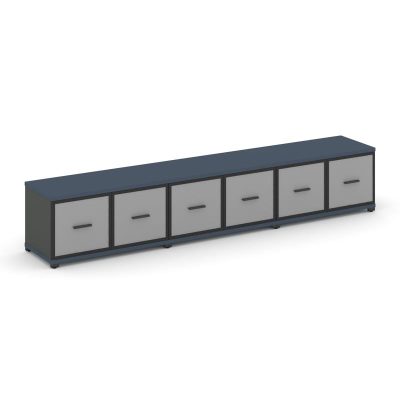 Концепт Шкаф 3 широкие секции, 1 ниша CN.STS-133 RMB A Звездный Сапфир/Антрацит NEW/Металл Антрацит/