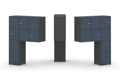 Концепт Надставка высокая CN.DNV-004 Звездный Сапфир/Антрацит NEW/Металл Антрацит 1099*365*1486