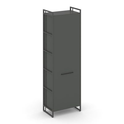 Рифт Гардероб RF.GB-51 (R) Антрацит NEW/Металл Антрацит/Черный Ручки 640*396*2010