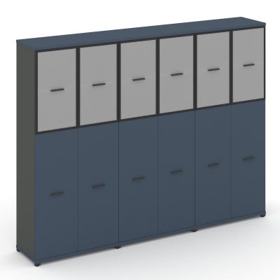 Концепт Шкаф 3 широкие секции, 5 ниш CN.STS-535 RMB A Звездный Сапфир/Антрацит NEW/Металл Антрацит/С
